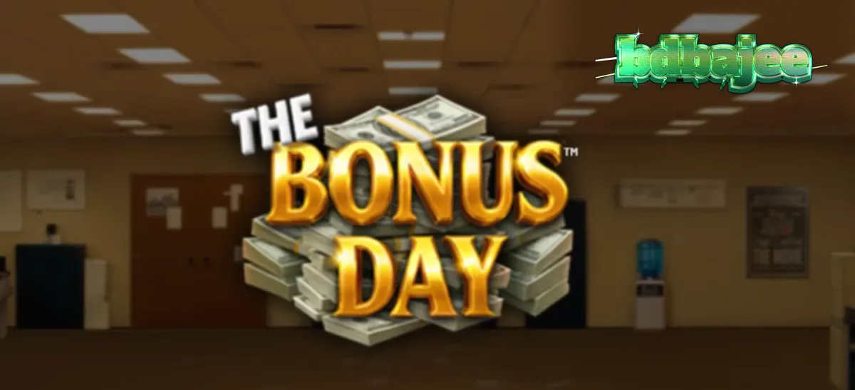 The Bonus Day স্লট গেমের অফিস থিমযুক্ত ইন্টারফেস